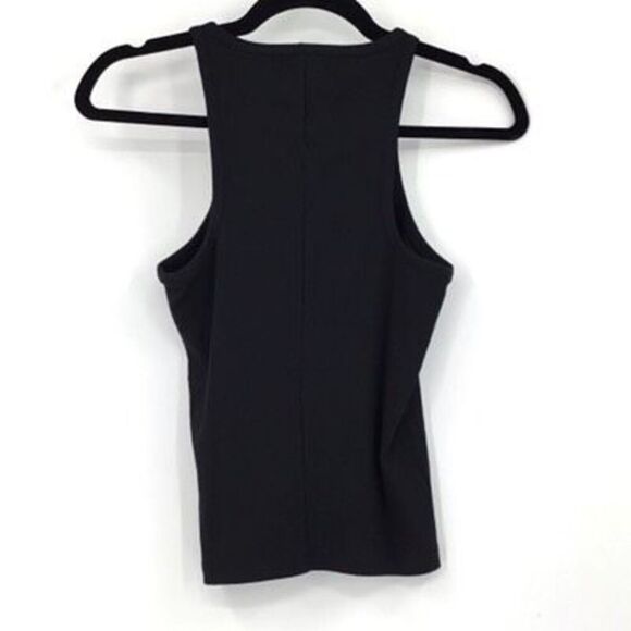 NWT J Crew Black Re Imagined Ribbed Crew Neck Fitted Pullover Tank Top XS - Picture 4 of 9